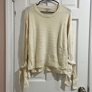 Madewell Tie Cuff Pullover Sweater